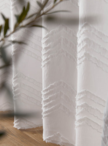 Zigzags shower curtain